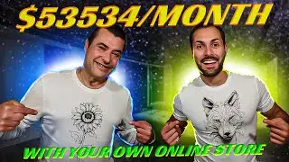 $53,534 Per Month Selling AI Designed T-shirts Print on Demand (Easy Side Hustle)
