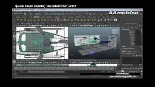 Episode1 Maya 3d modelling Helicopter Pt19
