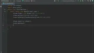 ADDING SCROLLBAR USING JAVA SWING