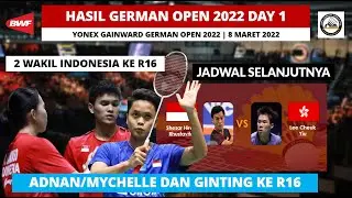 Hasil Jerman Open 2022 Hari ini: 2 Wakil INA Menag | Hasil Badminton Yonex Gainward German Open Day1