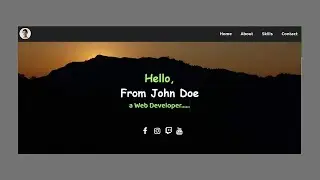 Fully Responsive Portfolio Website || Live Coding || HTML&CSS || Free Source Code || ramCoder