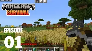 Minecraft Episode 1 Survival MCPE | Pertama kali main minecraft