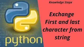 Exchange first and last character of string in Python