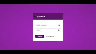 Creating a Stylish Login Form with HTML & CSS | Password Visibility Toggle Button with JavaScript