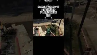 DUDE THOUGHT HE COULD PARK THERE #funny #gta #gtaonline #gaming #memes #glitch #gtav #shorts