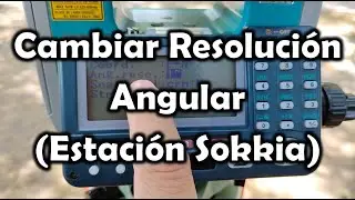 [Topografía] Cambiar resolución angular en Estación Sokkia