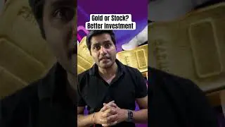 Which one is better investment? Gold or Stocks #shorts #finance #stockmarket #gold #stockmarketindia