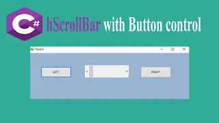 C# ScrollBar with Button control