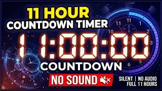 11 HOUR COUNTDOWN TIMER - NO SOUND  - Timer for Live Streams and Premieres 🚀