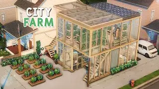 🌁🌾City Eco Farm • House with Rooftop Tea Garden | NoCC | Sims 4 Stop Motion