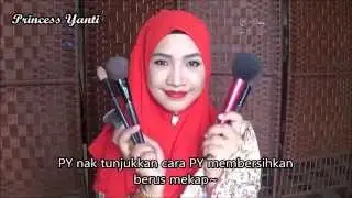How I Clean My Makeup Brushes/ Cara PY Membersihkan Berus Mekap