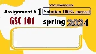 GSC 101 ASSIGNMENT 1 SOLUTION SPRING 2024|GSC101 ASSIGNMENT 1 SOLUTION SPRING 2024|MOLE|FINANCE