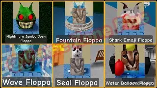 ALL 6 MORPHS LOCATIONS IN WATER PARK MAP. FIND THE FLOPPA MORPHS #roblox #findthefloppamorphs