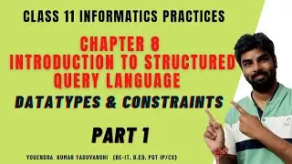 INTRODUCTION TO STRUCTURED QUERY LANGUAGE | SQL CONSTRAINTS & SQL DATATYPES | CLASS 11 IP CHAPTER 8