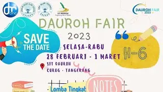 Live Stream Dauroh Fair SIT Dauroh 2023
