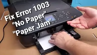 How to Fix Paper Jam Or Load Paper Support Code 1003 Canon MG5520 MG5550 MG5420