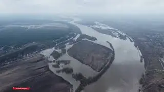 Разлив Оки в Коломне . 2 апреля 2023