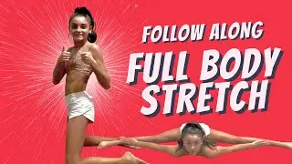 FULL BODY STRETCH FOR CHEERLEADERS 🎀🩰 | Follow Along Flexibility Routine for Cheer