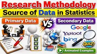 Primary Data and Secondary Data in Statistics | Primary Data and Secondary data difference