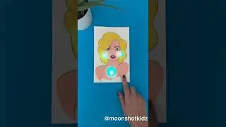 DIY “Diamonds” interactive card. Easy and fun paper electronics project for beginners.