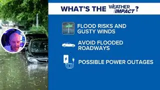 Wednesday night #Debby vlog: 🌧🌧💨 Here's come that rain band overnight and early Thursday.