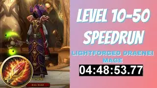 Alliance Mage Level 10-50 in 4:48:54 [Broomstick%]