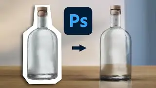 Recortar Botella sin perder Transparencias en Photoshop