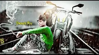 Smoker Boy Sit Beside Duke Bike || Manipulation with cb Edit on Android Picsart ||
