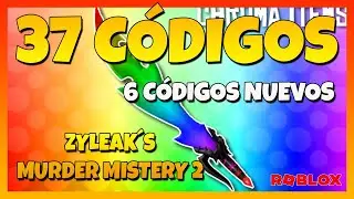 ✅6 NUEVOS CÓDIGOS✅37 CÓDIGOS activos de 🔪MURDER MISTERY 2🔪  ZYLEAK 🔪 Roblox 2024 🔪 EMiLiOR