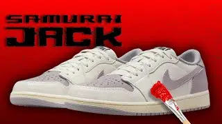 Custom Air Jordan 1 Low With A Samurai Jack Theme!!!! 🔥