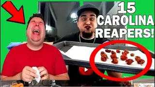 Eating 15 CAROLINA REAPERS - Featuring @NikocadoAvocado !