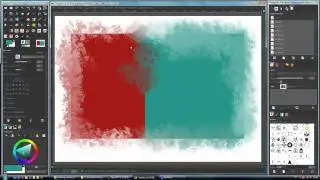Gimp + GimpPainter smudgetool trick