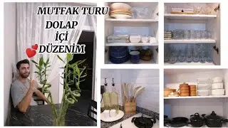 MUTFAK TURU💕DOLAP İÇİ DÜZENİM🌺🤗