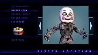 SECRET MENU !! (EXTRAS) [ALL ANIMATRONICS, MAKING & BLUEPRINT] | FNAF: Sister Location
