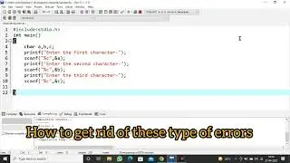 Character input error in C programing 🖥️