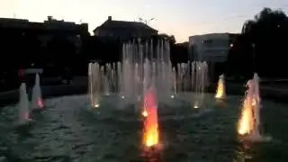 Танцующий светомузыкальный фонтан в Черкассах