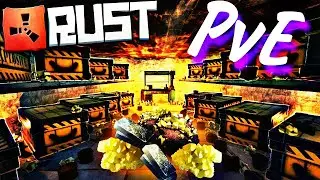 RUST PVE #21 4 попытка рейда тяжелого бот дома)