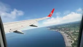 LTFH Samsun Çarşamba Havalimanı kalkış PMDG 737-800 Turkish Airlines