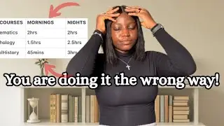 Create a killer study SCHEDULE that *ACTUALLY* WORKS