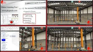 CODESYS Sequential Function Chart (SFC) PLC programming | Automated Warehouse system