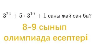 8-9 сынып олимпиада есептер. Жай сандар.