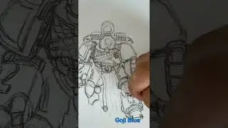 Drawing space marines until space marine 2 comes out pt 14