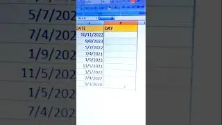 Excel Tutorial 🔥" Date to find day" #excelformula #explore #youtubevideo #excel