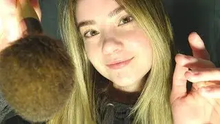 ASMR Face Brushing, Layered Inaudable Whispering Ear To Ear, Trigger Words To Help You Sleep