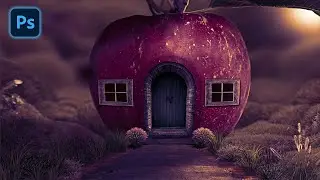 Cinematic Apple House Photoshop Manipulation Tutorials