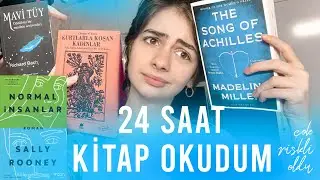 24 SAAT BOYUNCA KİTAP OKUDUM | evet beynim eridi