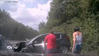 Ukraine: Impressionante incidente stradale in