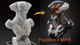 How to paint a Mech Bust