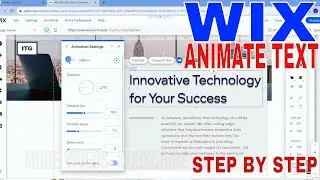 ✅  How To Animate Text On Wix 🔴