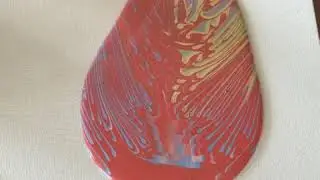 Acrylic painting pouring technique￼